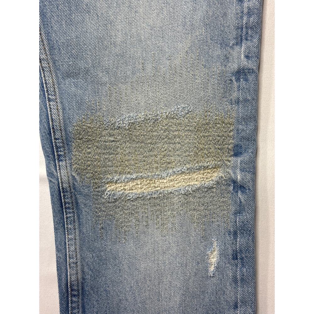 We the Free Women's Distressed Crop Straight Blue Jeans - Size 25 (27x25.5) - Picture 2 of 6
